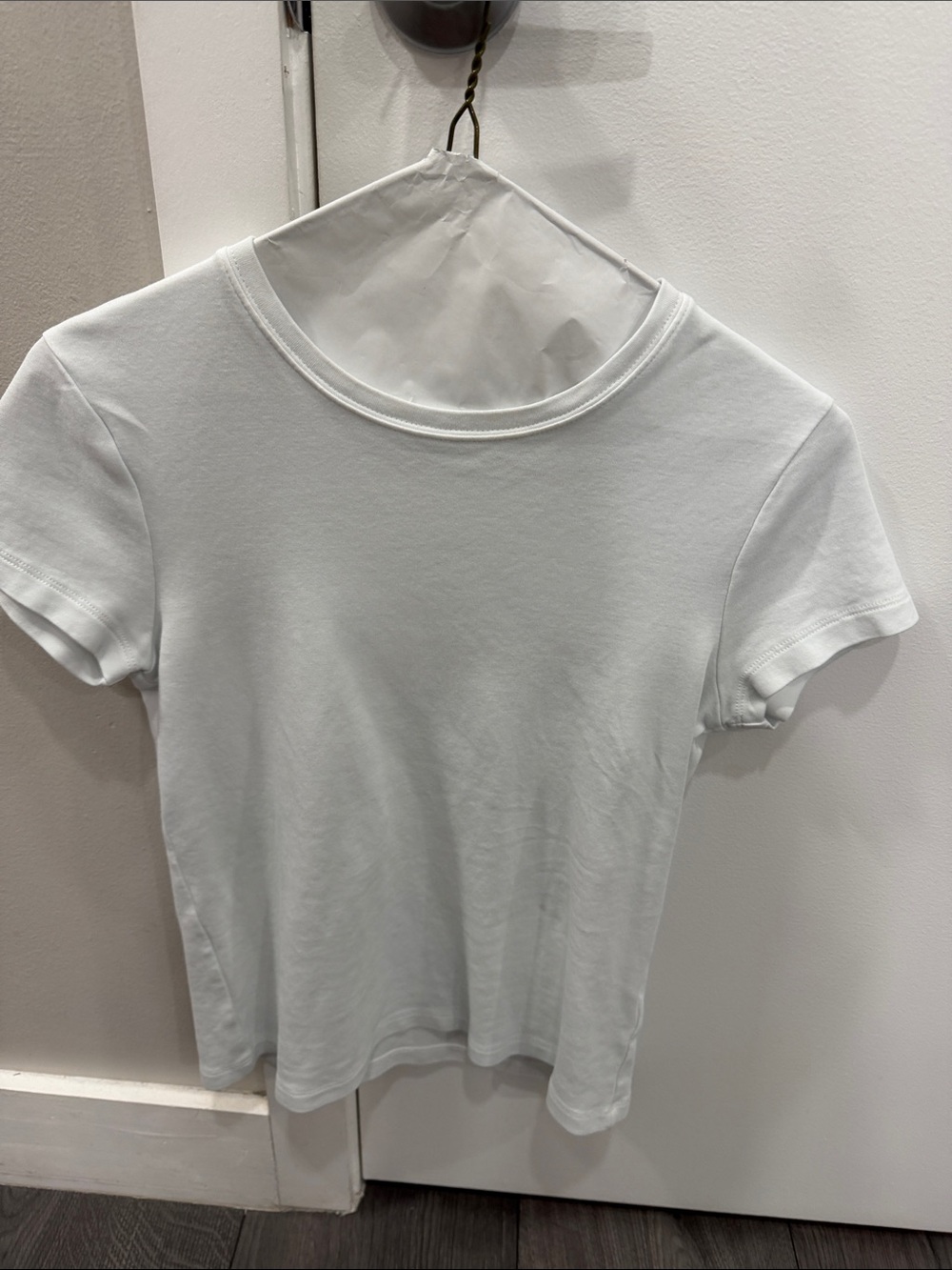 J. Crew Factory White Short Sleeve Crewneck Essential Tee